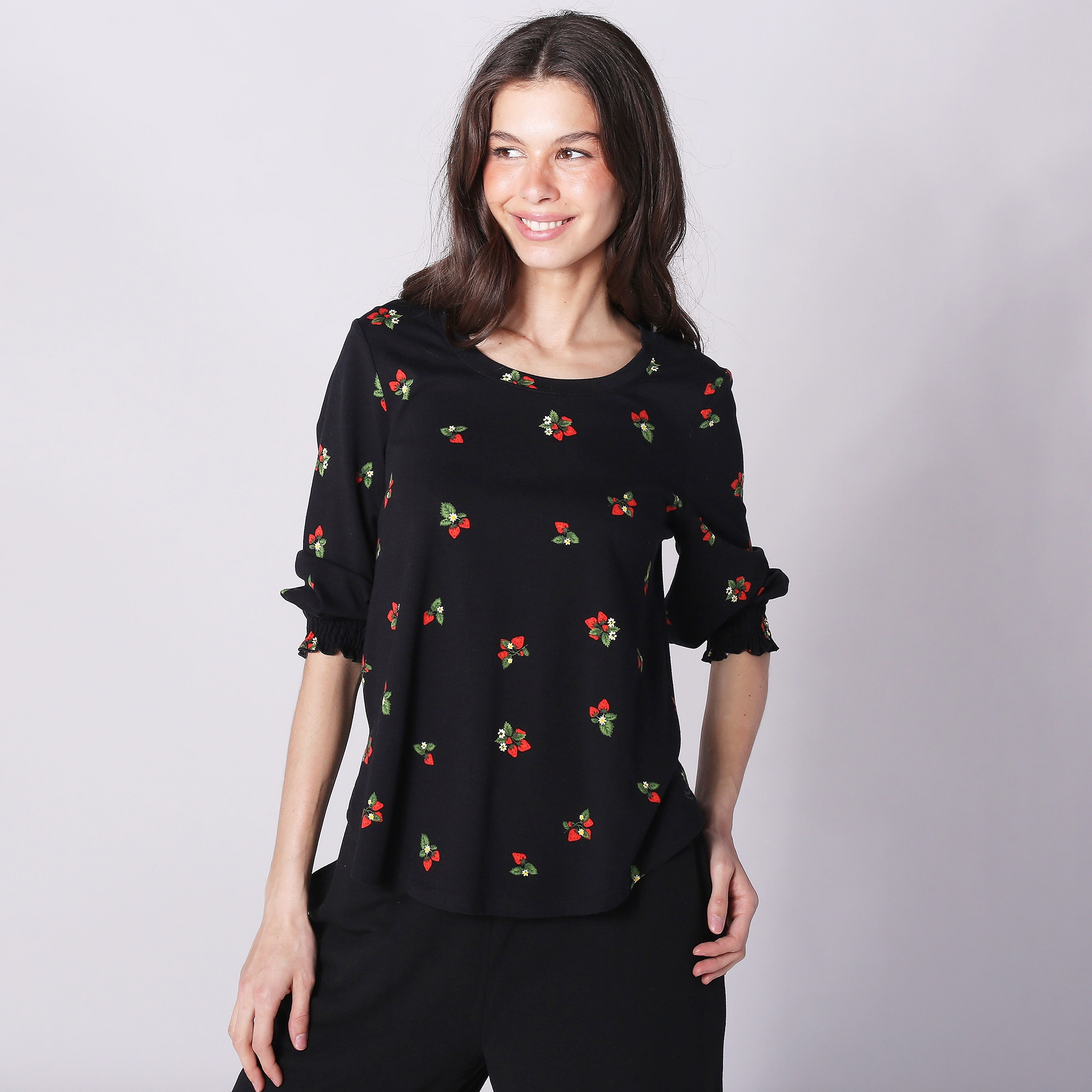Cuddl Duds Cottonwear+ Pick Of The Day Smocked Top - TSC.ca