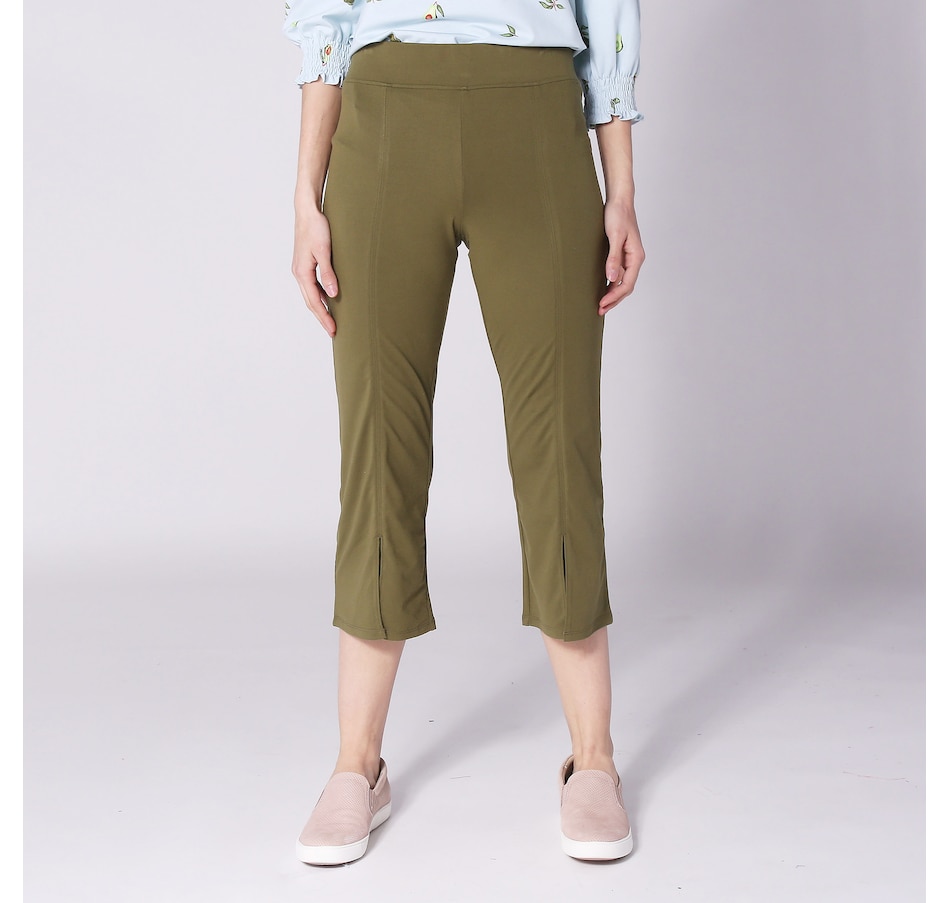 Clothing & Shoes - Bottoms - Pants - Cuddl Duds Flexwear Split Hem Crop 