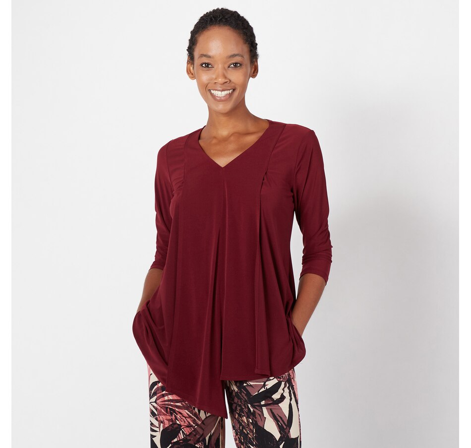 Image 241710_ABG.jpg, Product 241-710 / Price $39.33, Marallis Draped Collar Top from Marallis on TSC.ca's Fashion department
