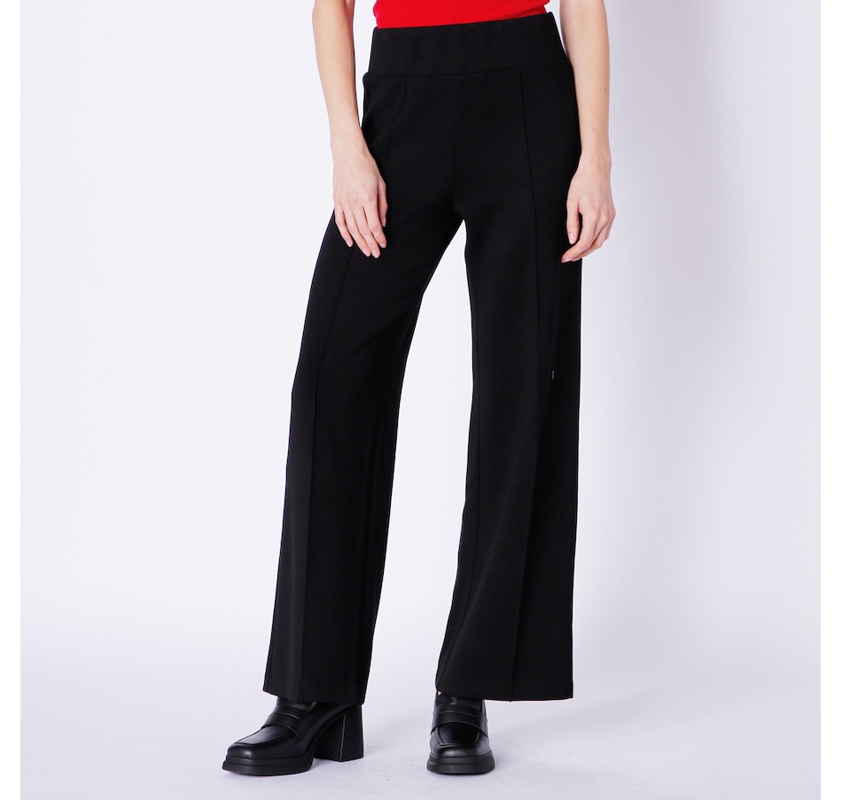 Clothing & Shoes - Bottoms - Pants - Badgley Mischka Wide Leg Scuba Pant  With Pockets - Online Shopping for Canadians