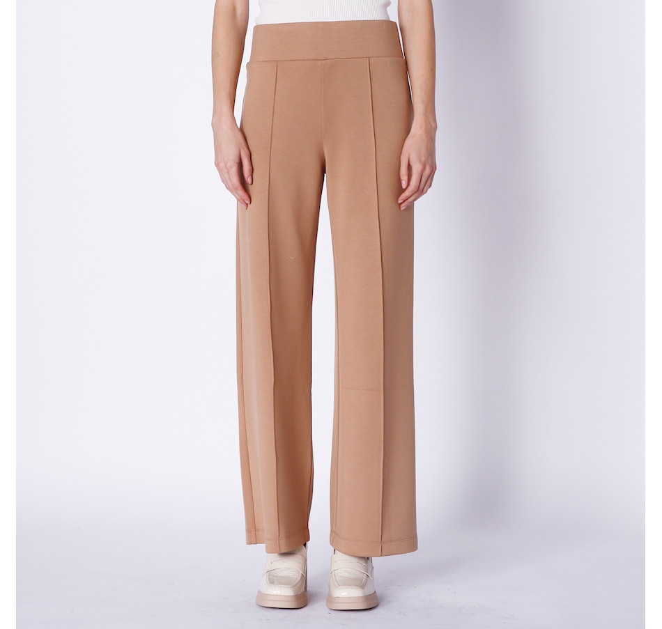 Clothing & Shoes - Bottoms - Pants - Badgley Mischka Wide Leg Scuba Pant  With Pockets - Online Shopping for Canadians