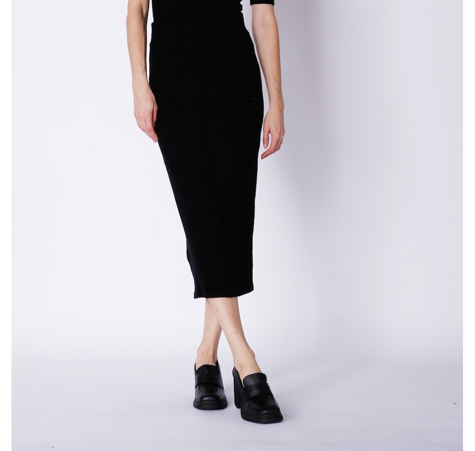Image 241736_BLK.jpg, Product 241-736 / Price $49.33, Badgley Mischka Pull-On Sweater Knit Midi Skirt from Badgley Mischka on TSC.ca's Fashion department