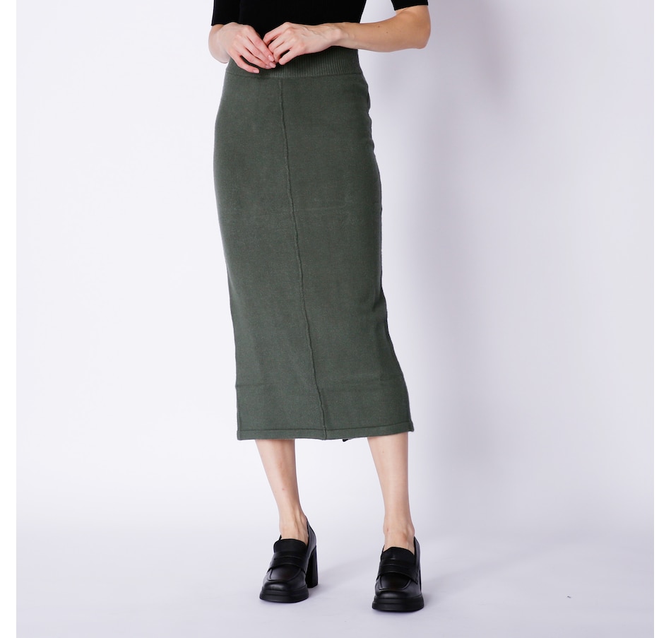 Image 241736_SMOGN.jpg, Product 241-736 / Price $49.33, Badgley Mischka Pull-On Sweater Knit Midi Skirt from Badgley Mischka on TSC.ca's Fashion department