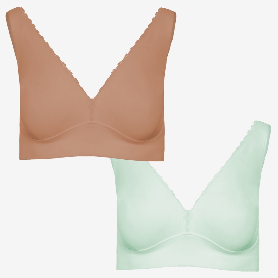 Image 241759_SNSGE.jpg, Product 241-759 / Price $27.33, Rhonda Shear Two-Pack Infinity Edge Perfect Plunge Bra from Rhonda Shear Shapewear on TSC.ca's Fashion department