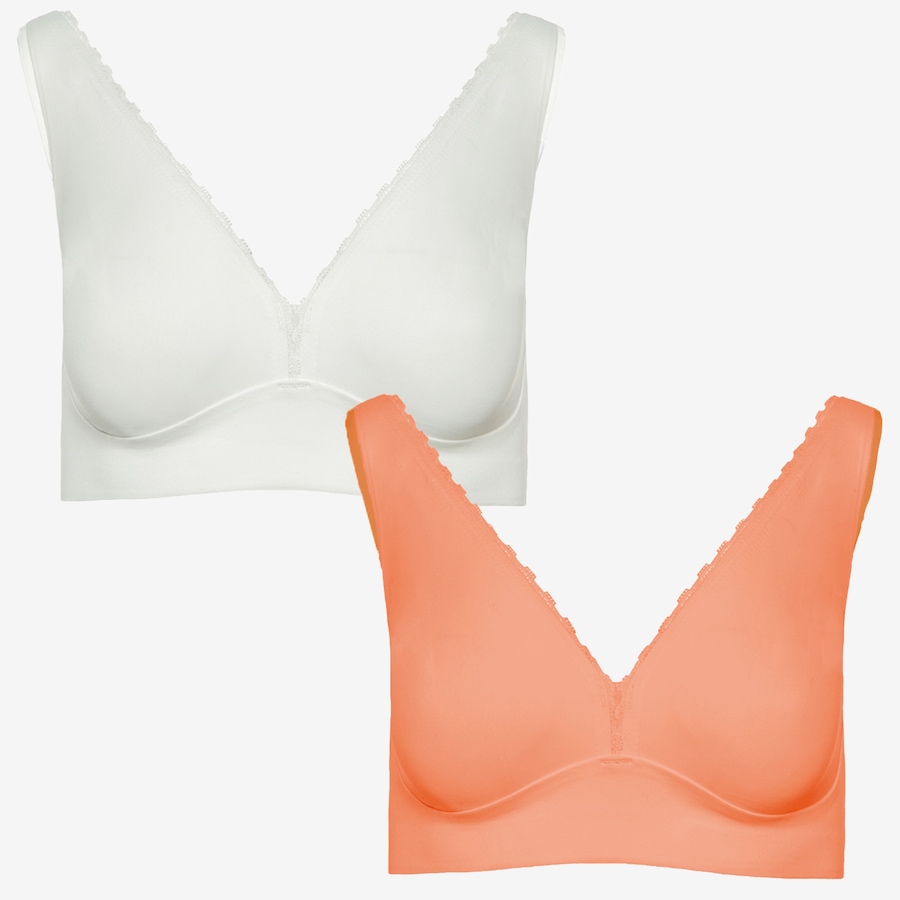 Image 241759_WTCOT.jpg, Product 241-759 / Price $27.33, Rhonda Shear Two-Pack Infinity Edge Perfect Plunge Bra from Rhonda Shear Shapewear on TSC.ca's Fashion department