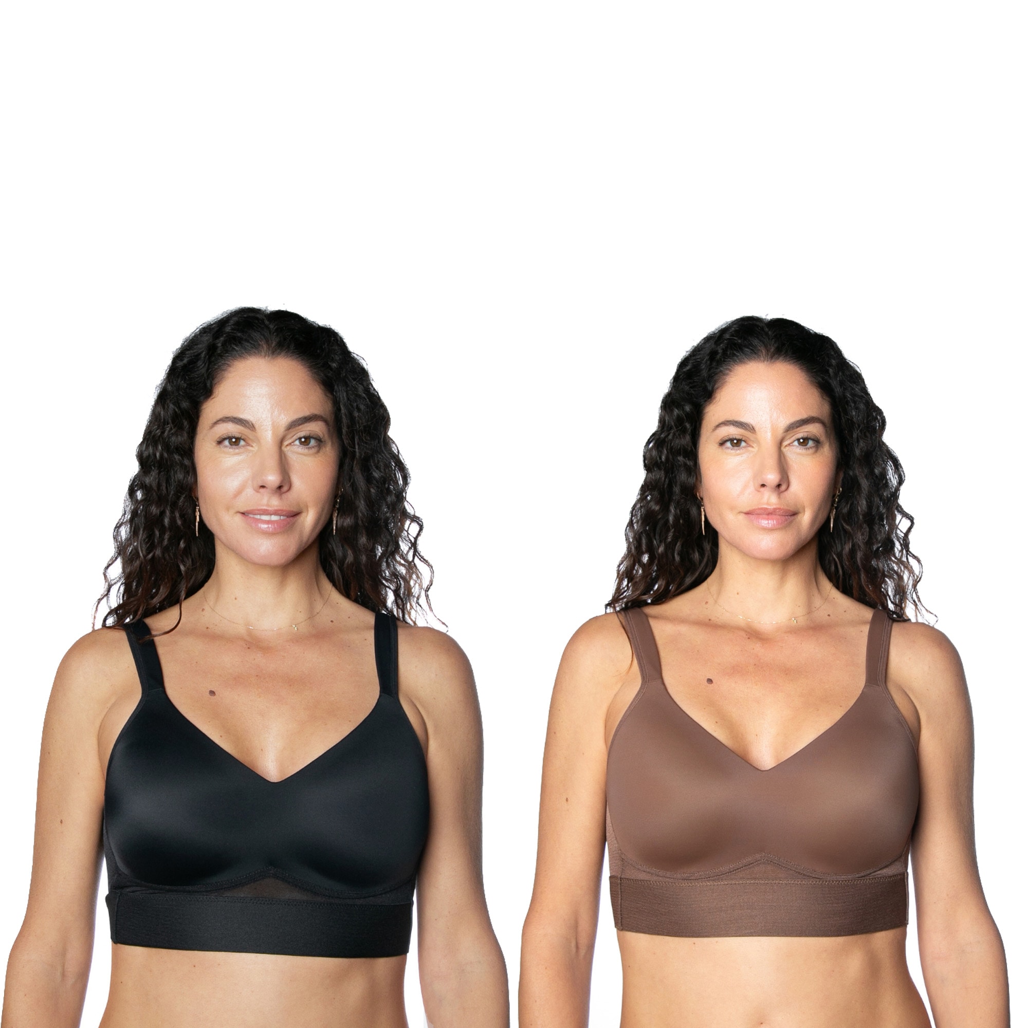 Rhonda Shear Molded Cup Bra With Mesh 2 Pk 1X - Foto 6