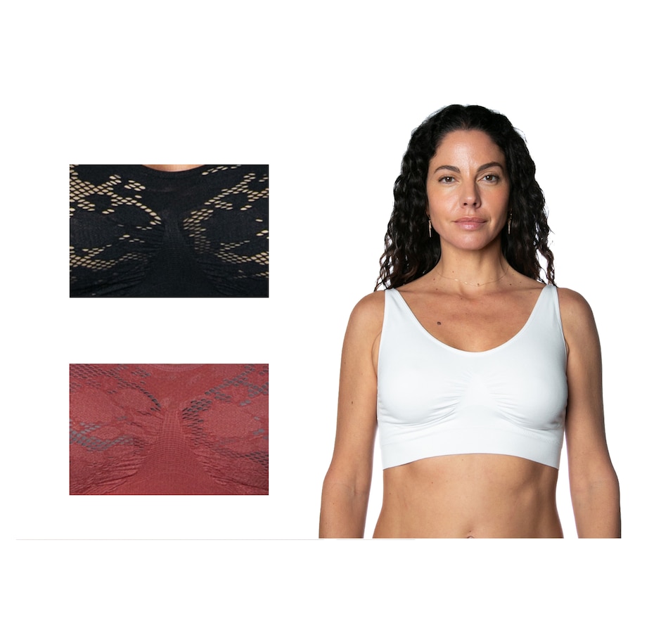 Clothing & Shoes - Socks & Underwear - Bras - Rhonda Shear 3-Pack Pin Up Bra  - Online Shopping for Canadians