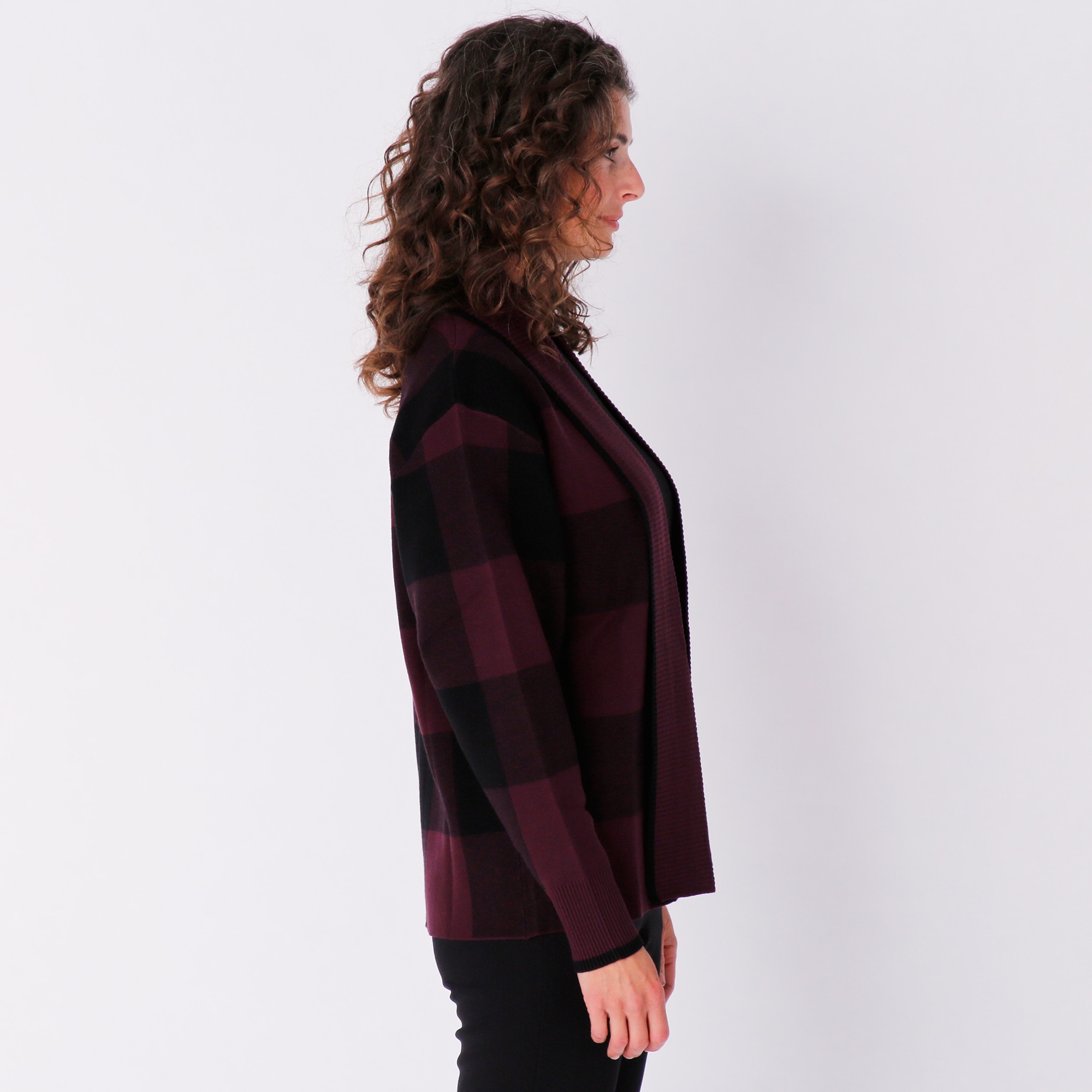 Plaid trim cowl 2025 neck tunic sweatshirt dress