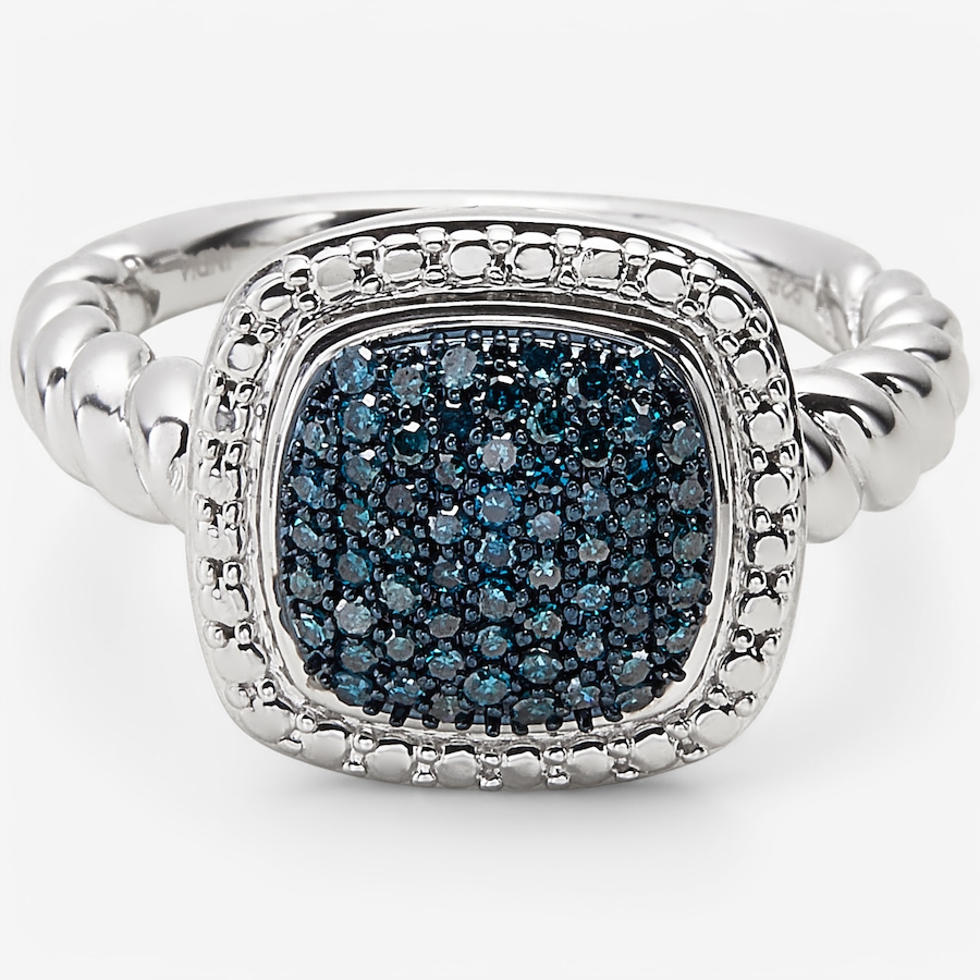 Image 241816_BLU.jpg, Product 241-816 / Price $349.99, Colours of Diamonds Sterling Silver 0.33 ctw Diamond Ring from Colours of Diamonds on TSC.ca's Jewellery department