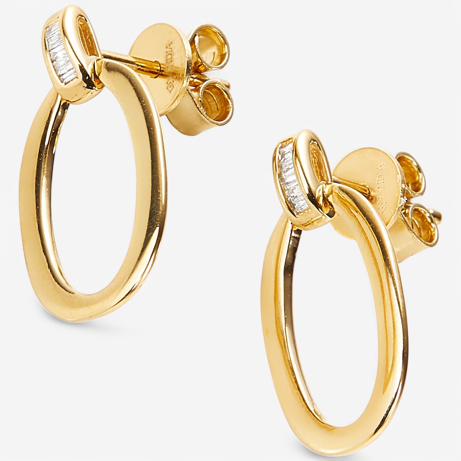 Image 241820_ALTMORE1.jpg, Product 241-820 / Price $169.99, Colours of Diamonds Sterling Silver 14K Yellow Gold Plate 0.05ctw Diamond Earrings from Colours of Diamonds on TSC.ca's Jewellery department