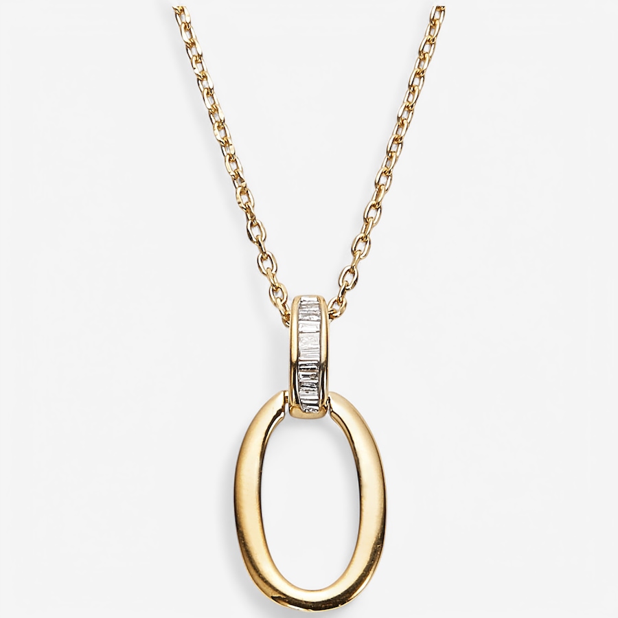 Image 241821.jpg, Product 241-821 / Price $169.99, Colours of Diamonds Sterling Silver 14K Yellow Gold Plate 0.05 ctw Diamond Pendant with Chain from Colours of Diamonds on TSC.ca's Jewellery department