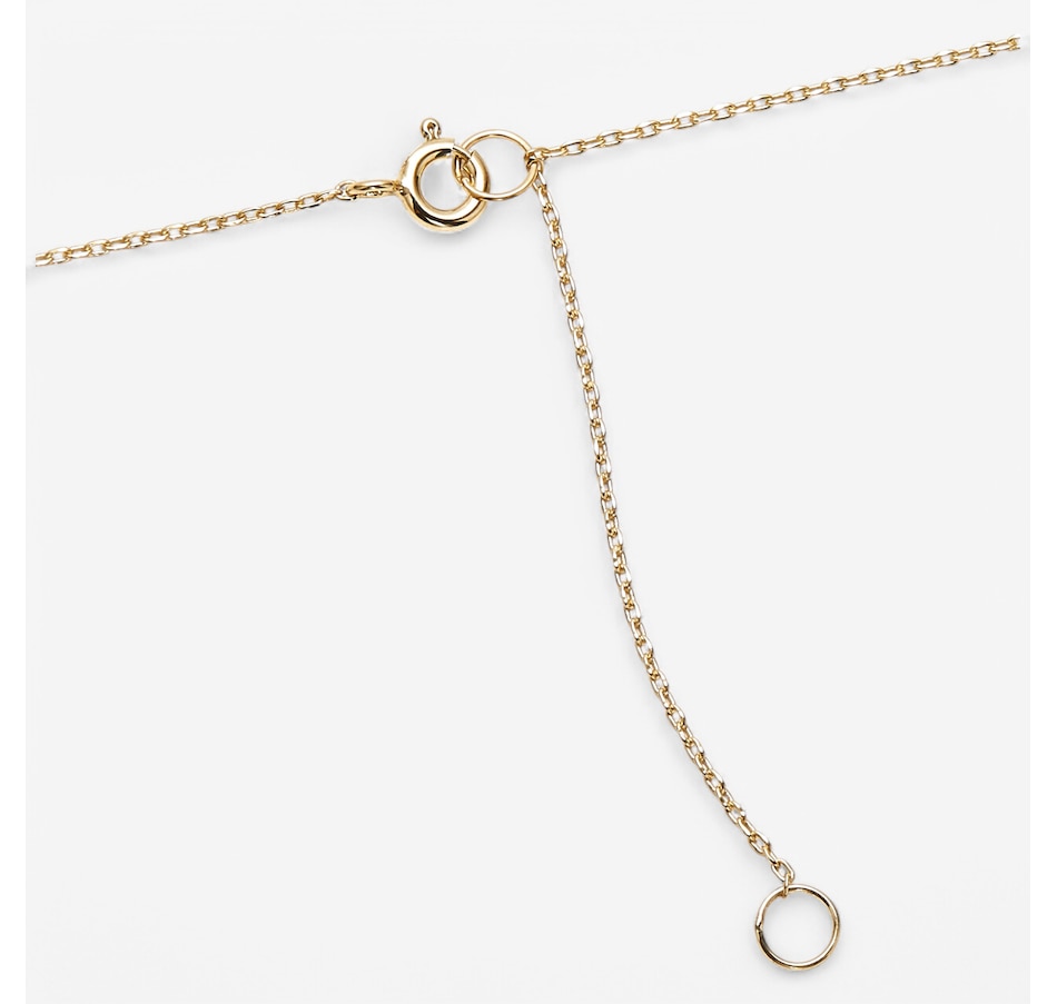Image 241830_ALTMORE1.jpg, Product 241-830 / Price $149.99, Colours of Diamonds Sterling Silver Yellow Gold Plate 0.10 ctw White Diamond Necklace from Colours of Diamonds on TSC.ca's Jewellery department