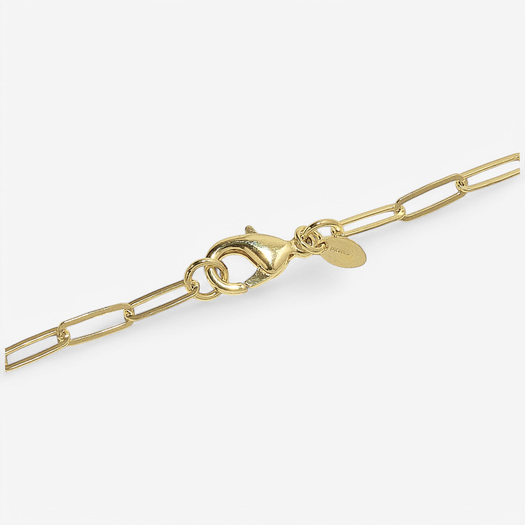 Bronzoro Yellow Gold Set of Three Chains - Herringbone, Paperclip