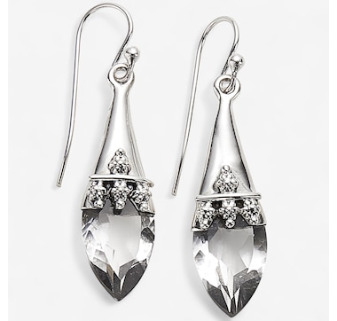 Himalayan Gems Sterling Silver Gemstone Fish Hook Earrings