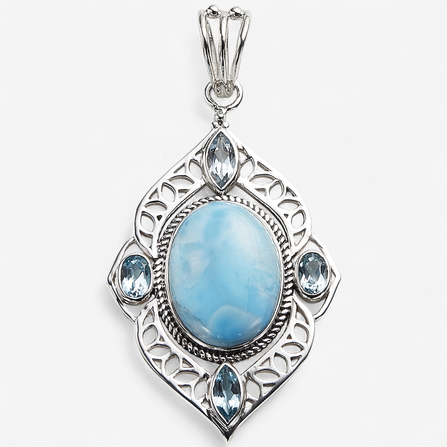 Image 242010_LRBTZ.jpg, Product 242-010 / Price $249.99, Himalayan Gems Sterling Silver Gemstone Pendant from Himalayan Gems on TSC.ca's Jewellery department