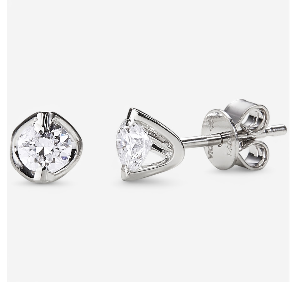 Image 242027_WGL.jpg, Product 242-027 / Price $999.99, 14K Gold 0.50 av. ctw Diamond Stud Earrings from The Vault on TSC.ca's Jewellery department