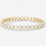 Diamonelle Sterling Silver Round Bezel Set Diamonelle Stretch Bracelet
