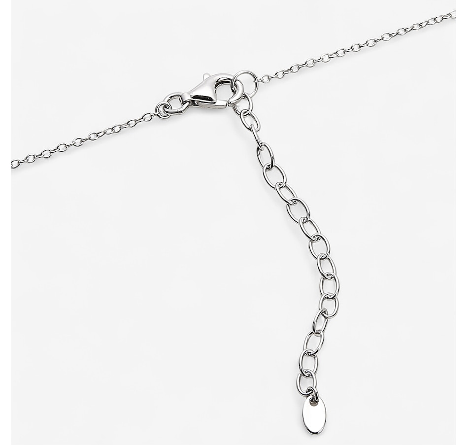 Image 242057_ALTMORE1.jpg, Product 242-057 / Price $89.99, Diamonelle Sterling Silver Rhodium Plate Green & White Diamonelle Starburst Pendant from Diamonelle on TSC.ca's Jewellery department