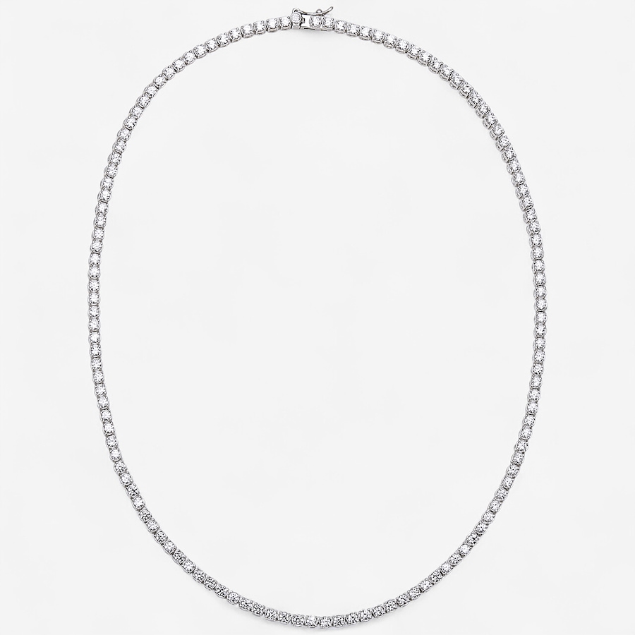 Image 242060.jpg, Product 242-060 / Price $369.99, Diamonelle Sterling Silver Rhodium Plate Round Diamonelle Tennis Necklace from Diamonelle on TSC.ca's Jewellery department