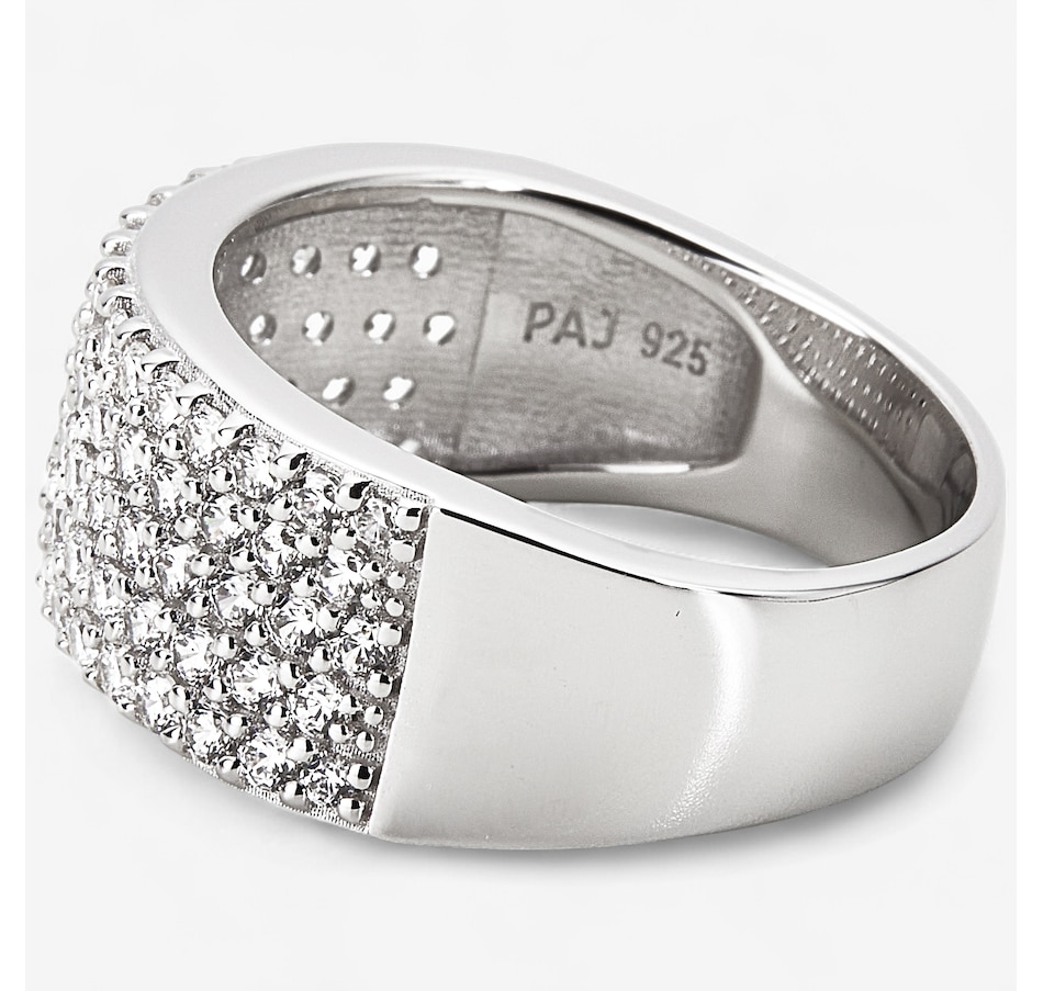 Image 242065_ALTMORE1.jpg, Product 242-065 / Price $99.99, Diamonelle Sterling Silver Rhodium Plate Pave Diamonelle Cigar Band from Diamonelle on TSC.ca's Jewellery department
