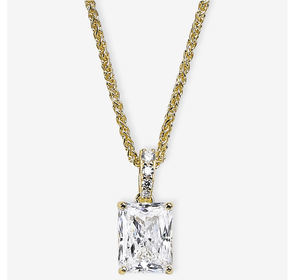 Image 242068_YEMER.jpg, Product 242-068 / Price $79.99, Diamonelle Sterling Silver Diamonelle Hidden Halo Pendant Necklace from Diamonelle on TSC.ca's Jewellery department