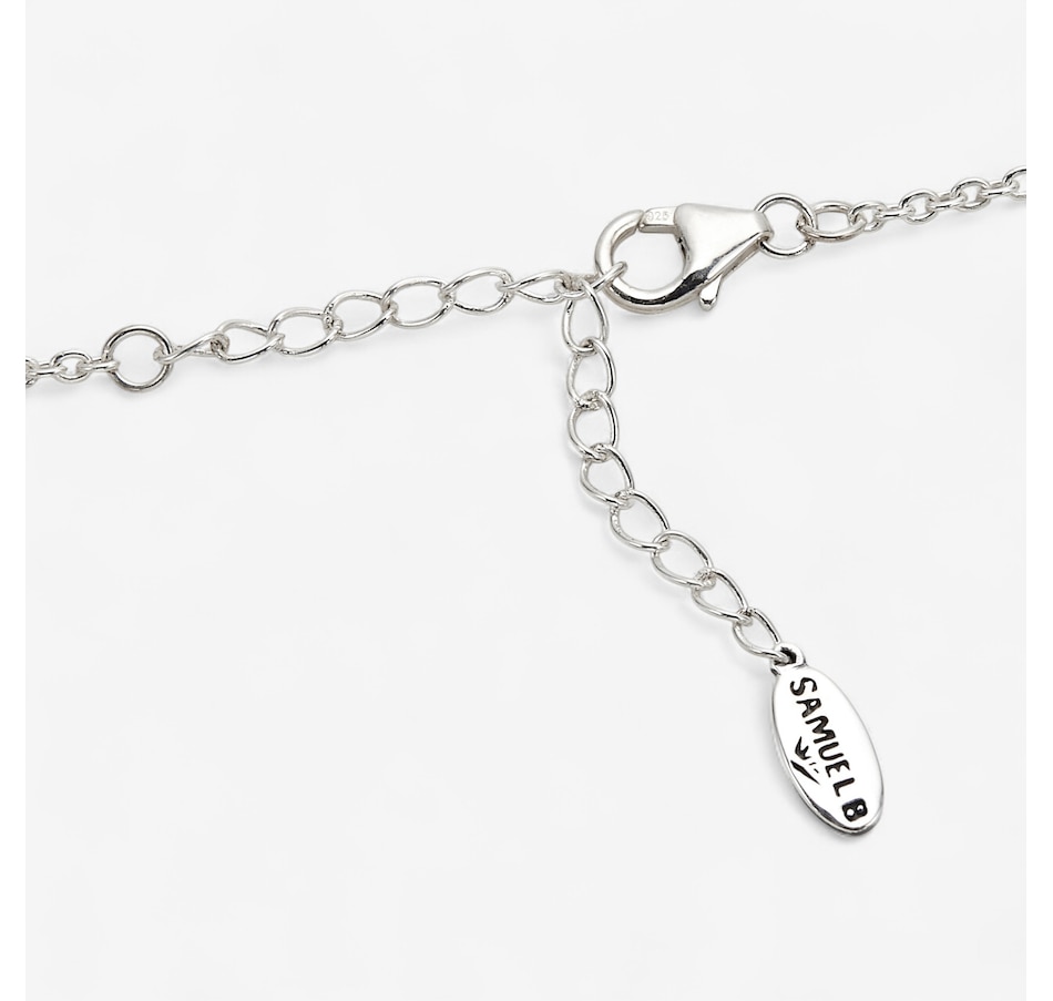 Image 242069_ALTMORE2.jpg, Product 242-069 / Price $479.99, Samuel B. Collection Sterling Silver Multi Gemstone Cluster Bib Necklace from Samuel B. Collection on TSC.ca's Jewellery department