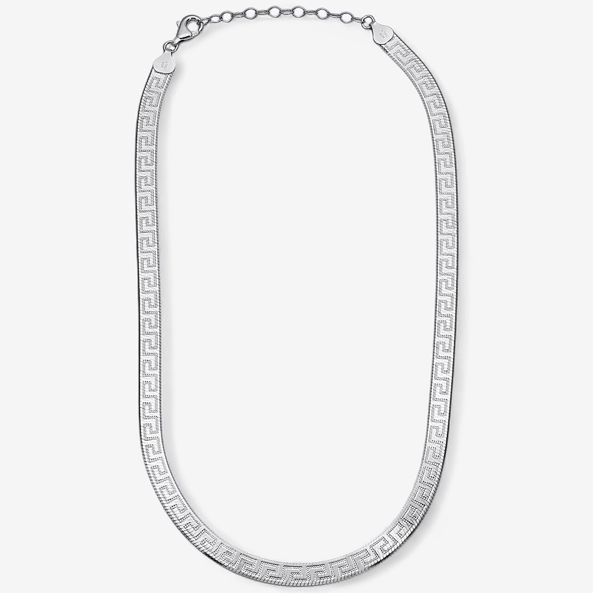 Silver Gallery Sterling Silver Reversible 7mm Herringbone Chain