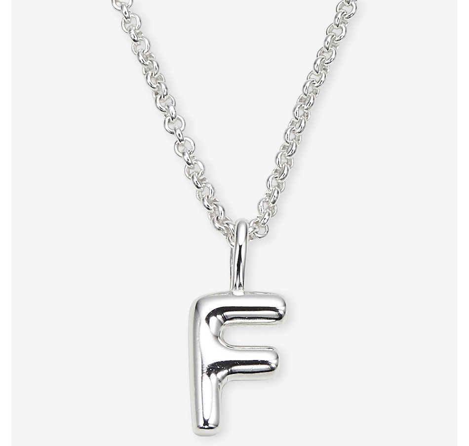 Image 242090_F.jpg, Product 242-090 / Price $99.99, Silver Gallery Sterling Silver Intial Pendant With 18" Chain from Silver Gallery on TSC.ca's Jewellery department