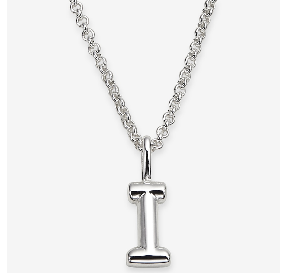 Image 242090_I.jpg, Product 242-090 / Price $99.99, Silver Gallery Sterling Silver Intial Pendant With 18" Chain from Silver Gallery on TSC.ca's Jewellery department