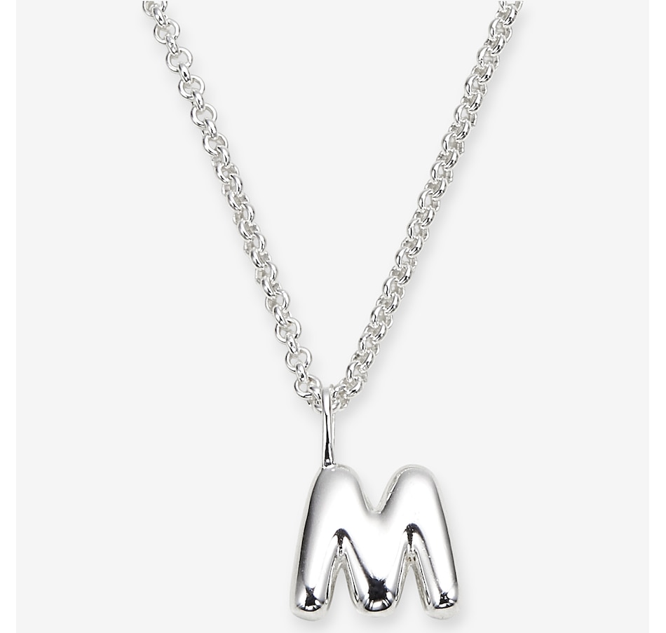 Image 242090_LTRM.jpg, Product 242-090 / Price $99.99, Silver Gallery Sterling Silver Intial Pendant With 18" Chain from Silver Gallery on TSC.ca's Jewellery department