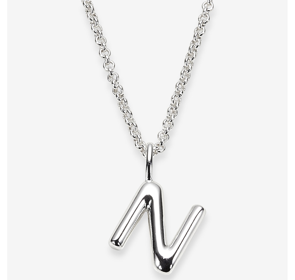 Image 242090_N.jpg, Product 242-090 / Price $99.99, Silver Gallery Sterling Silver Intial Pendant With 18" Chain from Silver Gallery on TSC.ca's Jewellery department