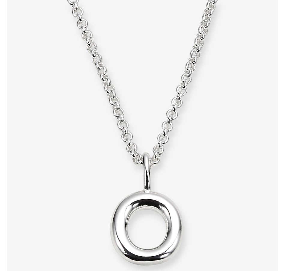 Image 242090_O.jpg, Product 242-090 / Price $99.99, Silver Gallery Sterling Silver Intial Pendant With 18" Chain from Silver Gallery on TSC.ca's Jewellery department