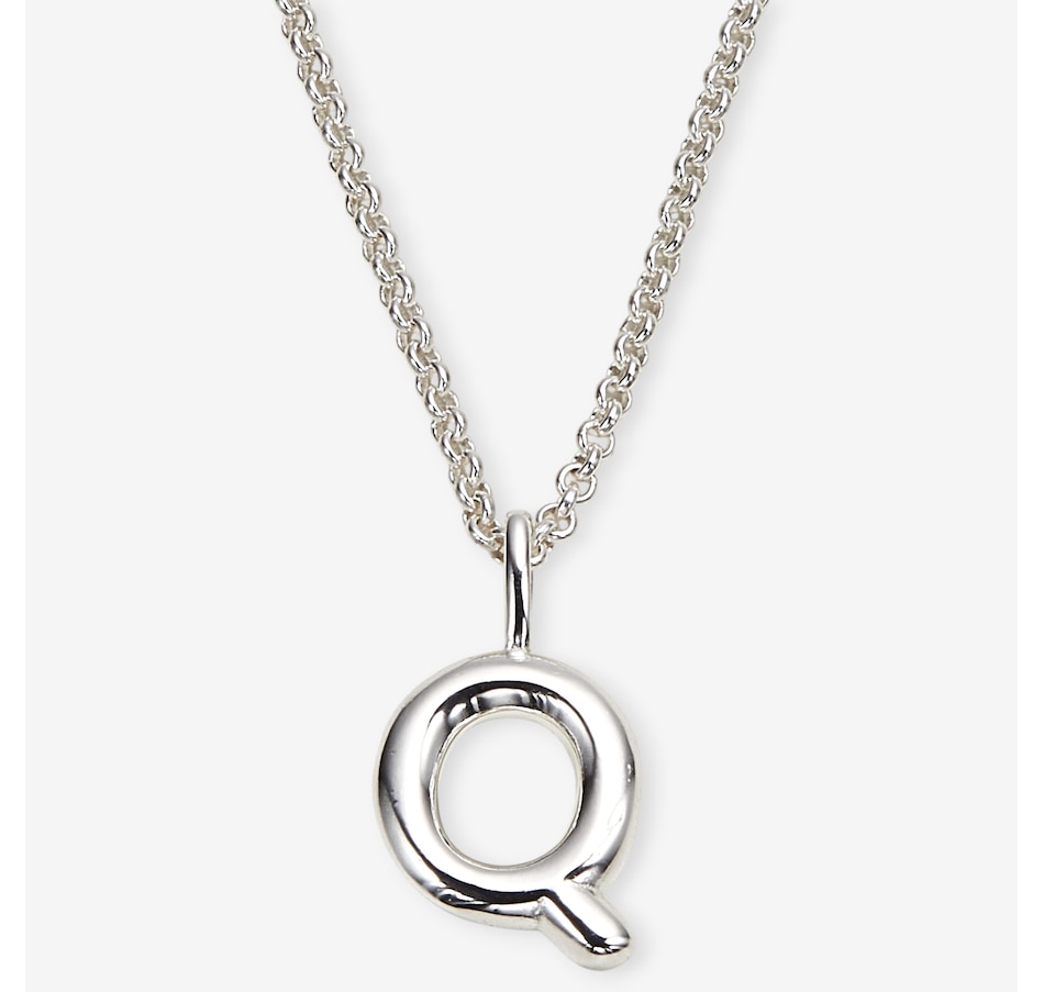 Image 242090_Q.jpg, Product 242-090 / Price $99.99, Silver Gallery Sterling Silver Intial Pendant With 18" Chain from Silver Gallery on TSC.ca's Jewellery department
