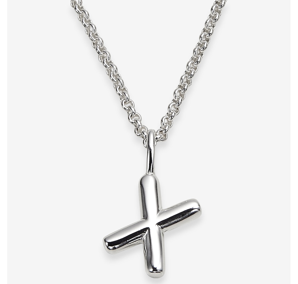 Image 242090_X.jpg, Product 242-090 / Price $99.99, Silver Gallery Sterling Silver Intial Pendant With 18" Chain from Silver Gallery on TSC.ca's Jewellery department