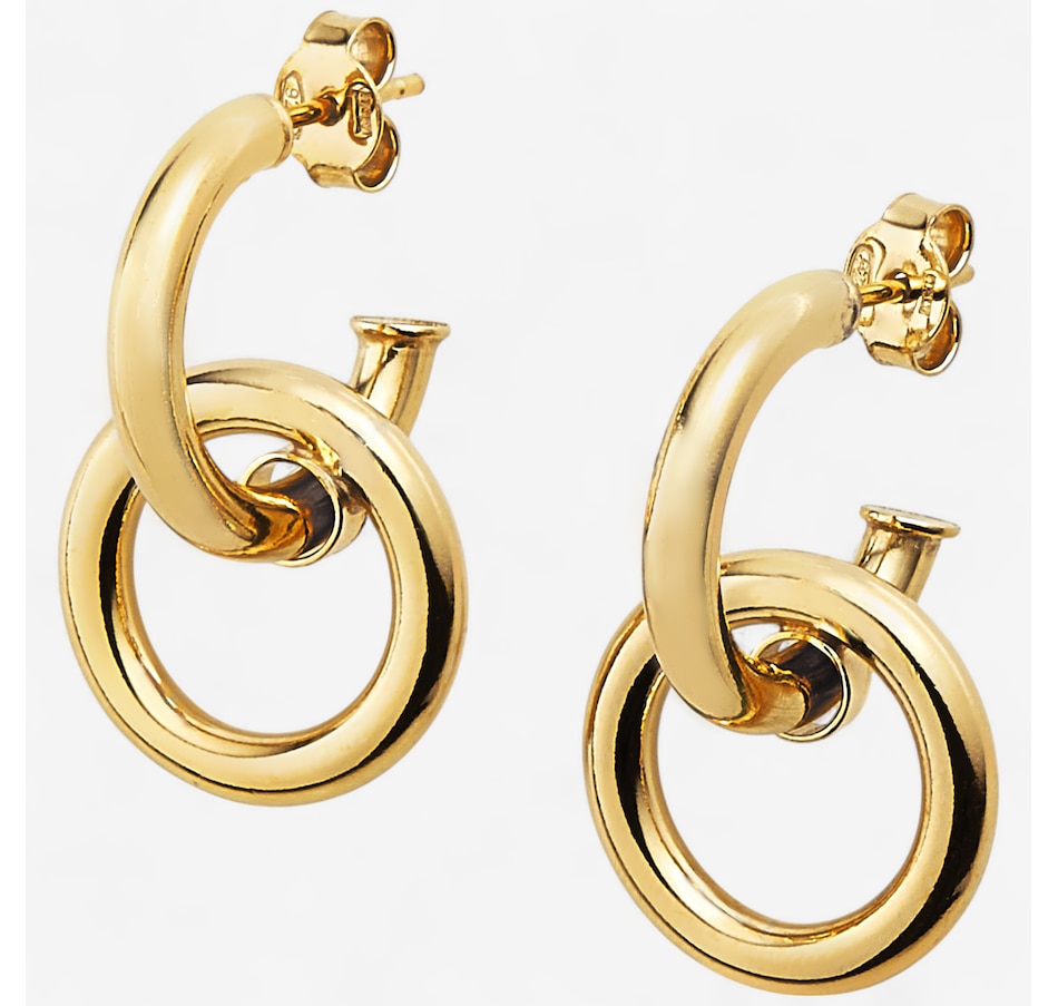 Image 242091_YGP.jpg, Product 242-091 / Price $99.99, Silver Gallery Sterling Silver Interlocking Hoop Earrings from Silver Gallery on TSC.ca's Jewellery department