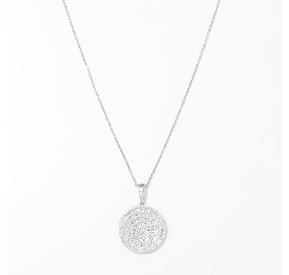 Image 242103_RHOP.jpg, Product 242-103 / Price $799.99, Colour Of Diamonds Sterling Silver 1.00 av. ctw Round Diamond Pendant with Chain from Colours of Diamonds on TSC.ca's Jewellery department