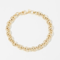 Stefano Oro 14K Yellow Gold Bottega Rolo Bracelet