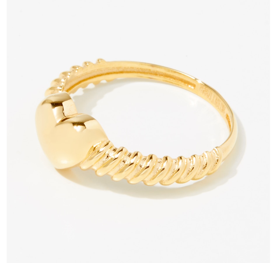 Image 242110_ALTMORE1.jpg, Product 242-110 / Price $299.99, Stefano Oro 14K Yellow Gold Intrecci Heart Ring from Stefano Oro on TSC.ca's Jewellery department