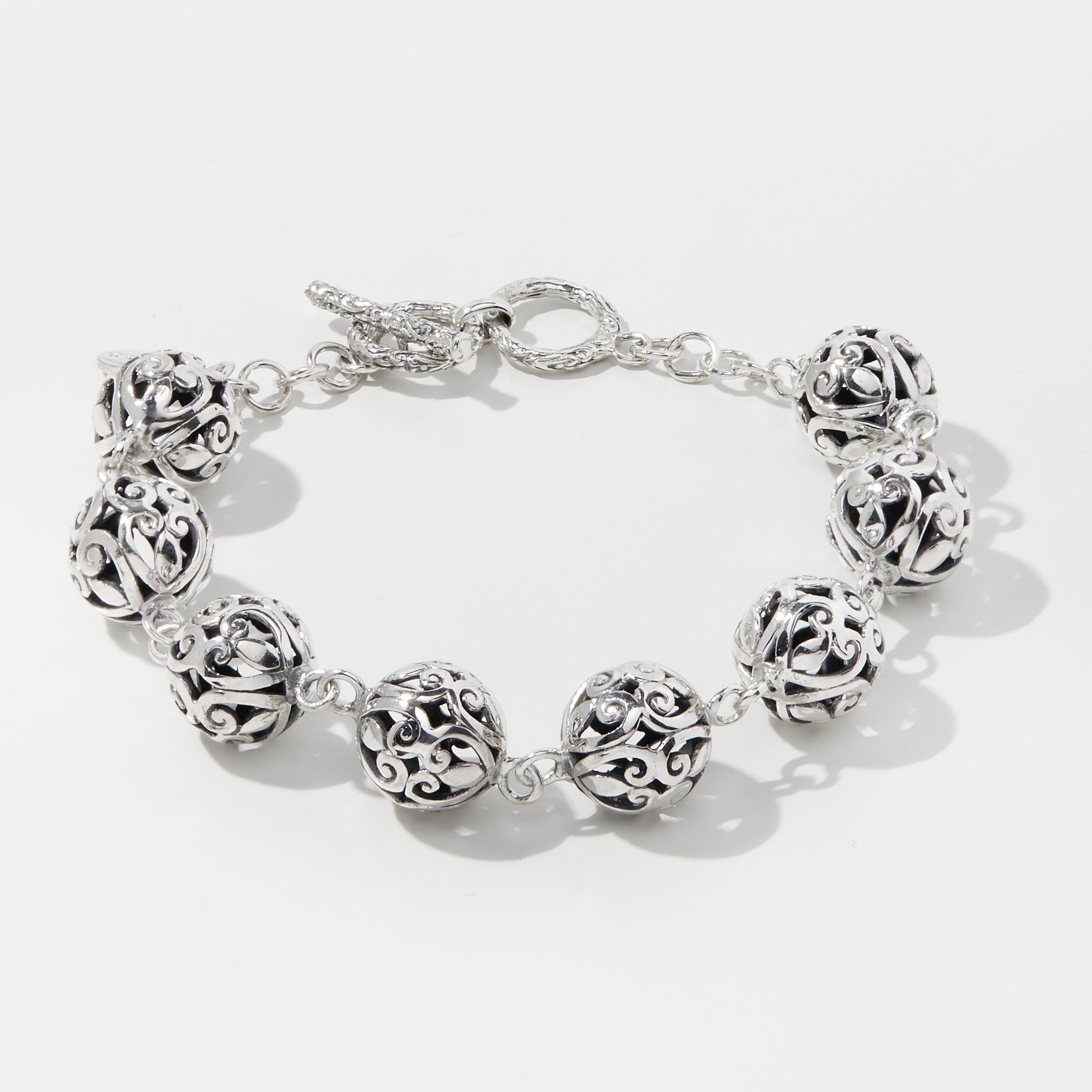 Jewellery - Bracelets - Samuel B. Collection Sterling Silver Filigree ...