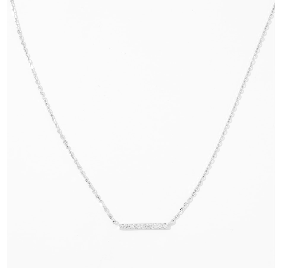Image 242197.jpg, Product 242-197 / Price $149.99, Colour of Diamonds Sterling Silver 0.10 ctw White Diamond Necklace from Colours of Diamonds on TSC.ca's Jewellery department