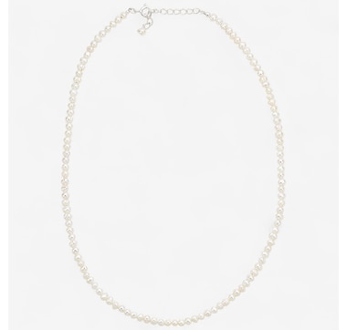 Silver Gallery Sterling Silver Full Freshwater Pearl Strand Necklace With Extender