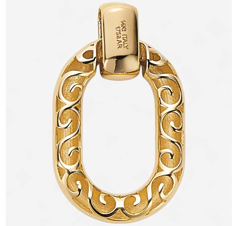 Image 242258.jpg, Product 242-258 / Price $429.99, Stefano Oro 14K Yellow Gold Puffy Oval Pendant from Stefano Oro on TSC.ca's Jewellery department