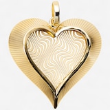 Stefano Oro 14K Yellow Gold Mirage Ricami Heart Pendant