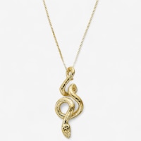 Stefano Oro 14K Yellow Gold Snake Necklace