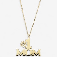 Stefano Oro 14K Yellow Gold #1MOM Necklace