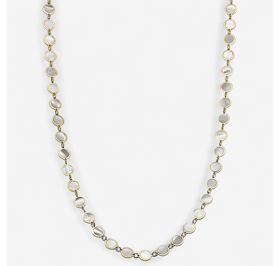 Image 242277.jpg, Product 242-277 / Price $1,899.99, Stefano Oro 14K Yellow Gold Mother Of Pearls Eye Necklace from Stefano Oro on TSC.ca's Jewellery department