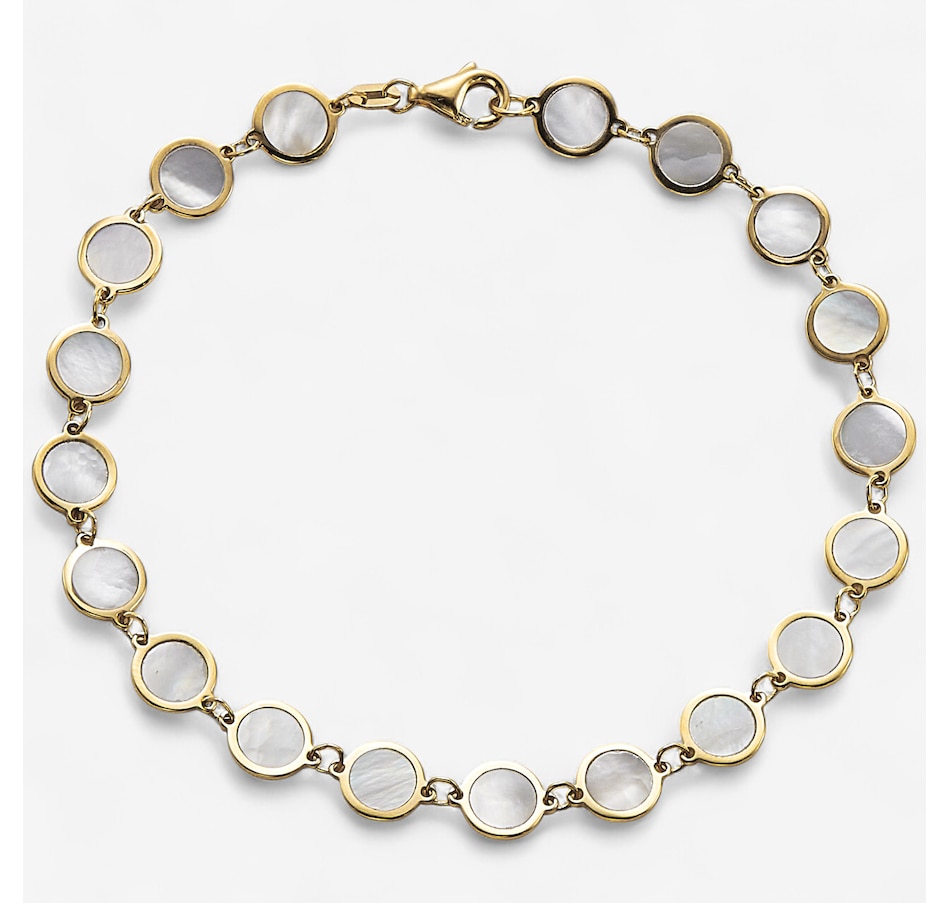 Image 242278.jpg, Product 242-278 / Price $749.99, Stefano Oro 14K Yellow Gold Mother of Pearl Eye Bracelet from Stefano Oro on TSC.ca's Jewellery department