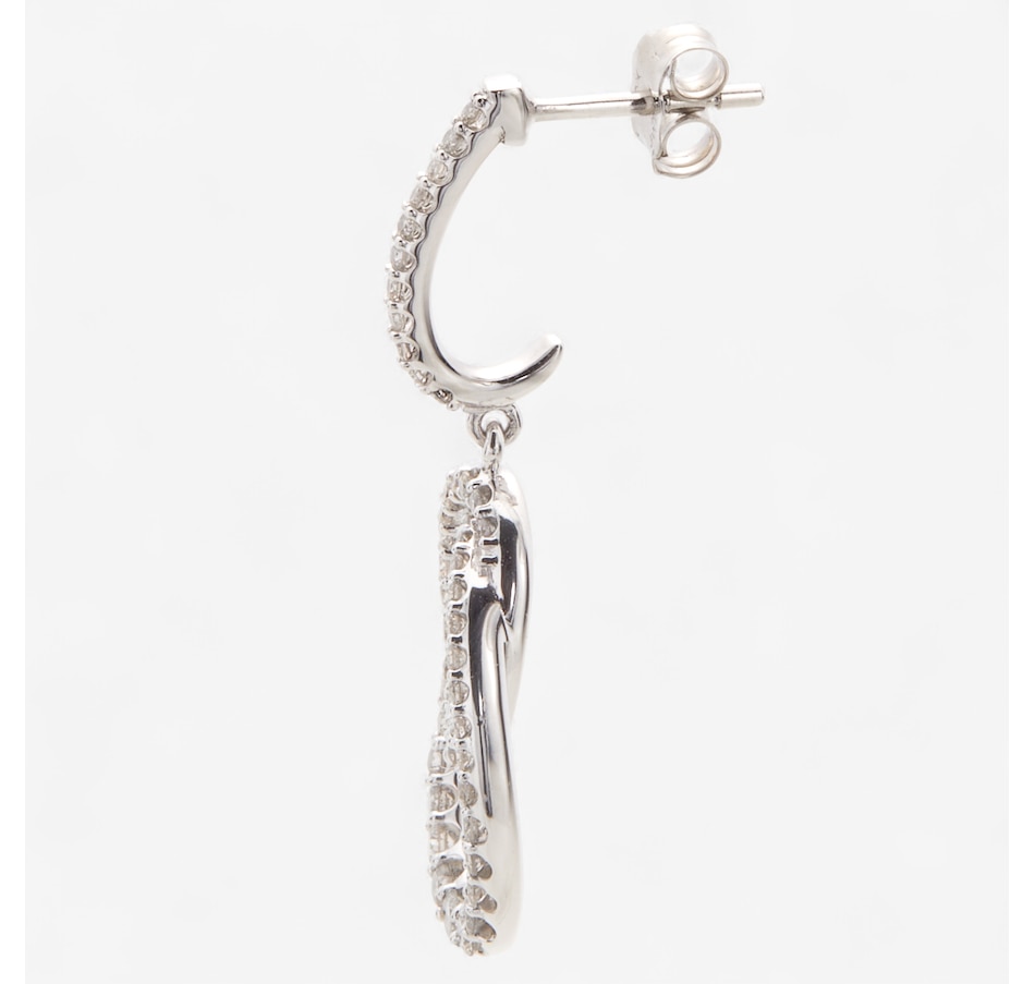 Image 242301_ALTMORE1.jpg, Product 242-301 / Price $1,079.99, 10K White Gold 0.95ctw Diamond Drop Earrings from Diamond Show on TSC.ca's Jewellery department