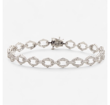 10K White Gold 2.00ctw Diamond Bracelet