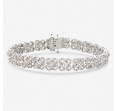 10K White Gold 5.00ctw Diamond Bracelet